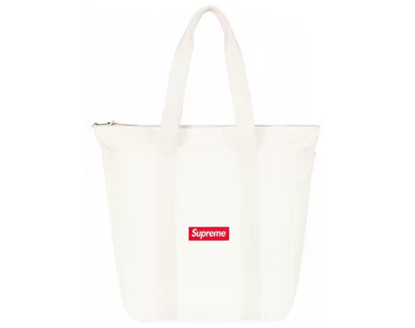 Tui Supreme Canvas Tote 'White Red' SUP-FW20-153