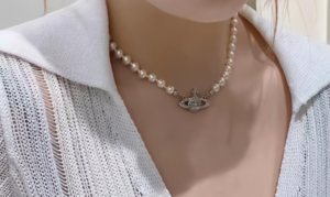 Day Chuyen Vivienne Westwood Mini Bas Choker 'Silver' 63030006W127W127