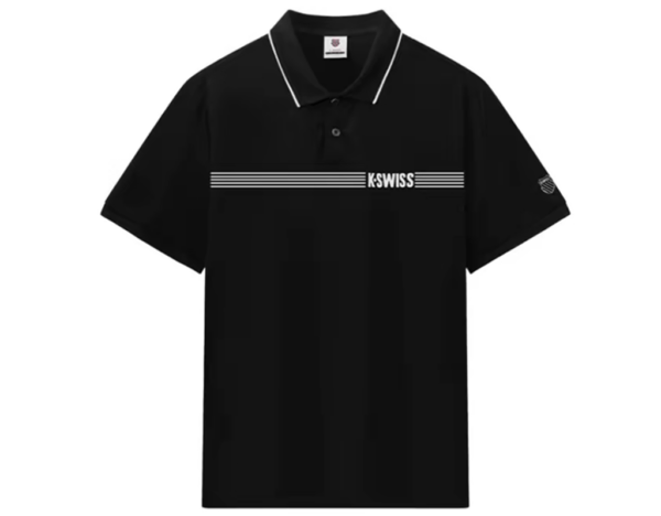 Ao K-Swiss Polo Striped 'Black' 108278-008