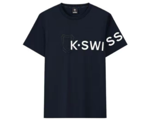 Ao K-Swiss Logo Short Sleeves 'Black' 1010308-495