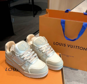 Giay Louis Vuitton Trainer Sneaker 'Beige' 1ADHF6