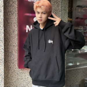 Ao Stussy Basic Stussy Hoodie 'Black' 1924870M