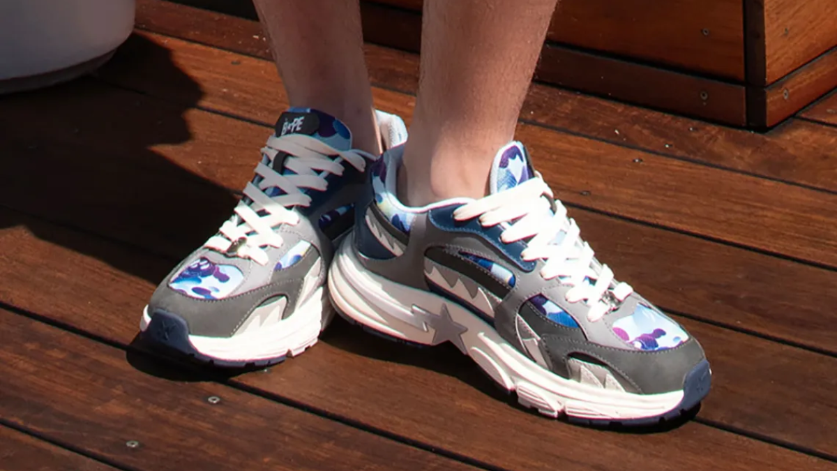 Hinh anh 3: SHARK STA: BAPE mang bieu tuong ca map len doi giay