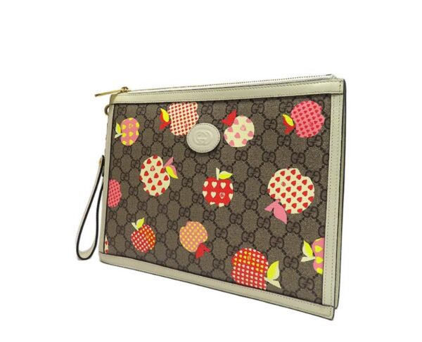 Tui Gucci Heart Apple Pattern Zipper 'Brown' 664113-22KFG-9799