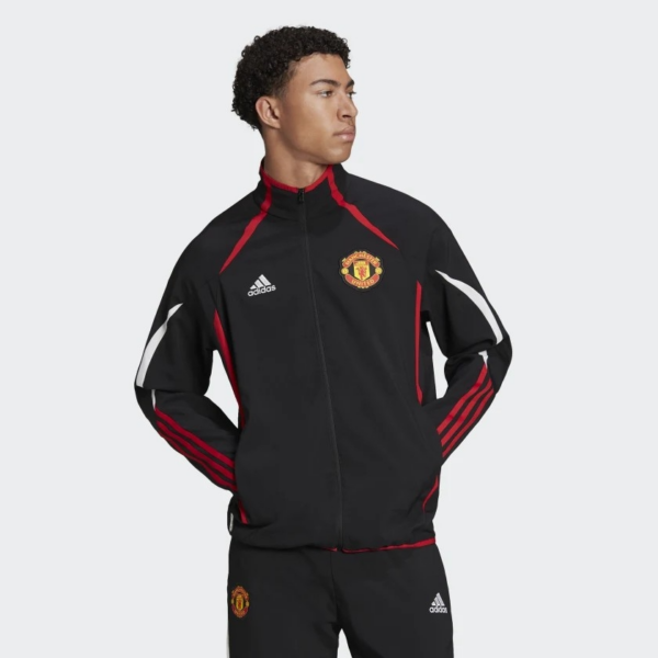 Ao Adidas Teamgeist Manchester United 'Black Red' H64069