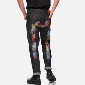 Quan Evisu Seagull And Logo Denim 'Blue' 2EAHTM1JE90417CT