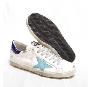 Giay Golden Goose Superstar 'White Sea Blue' G36MS590-U72