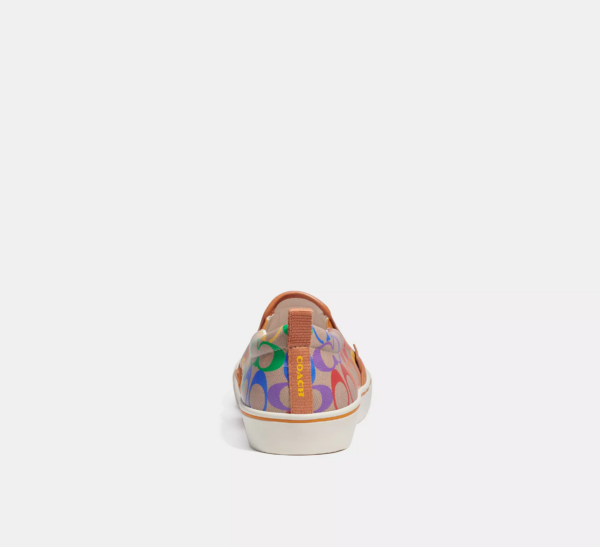 Giay Coach Skate Slip On Signature 'Rainbow' CA284-RAINBOW