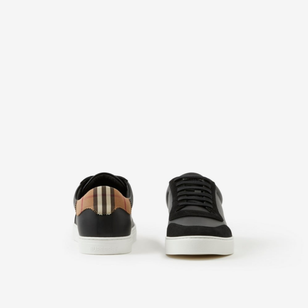 Giay Burberry Leather Suede Vintage 'Black' 80617521