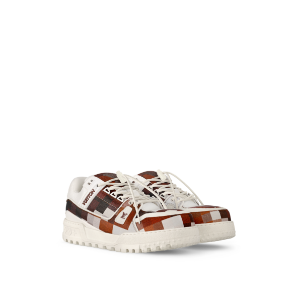 Giay Louis Vuitton LV Trainer Maxi 'Marron' 1AD7TF