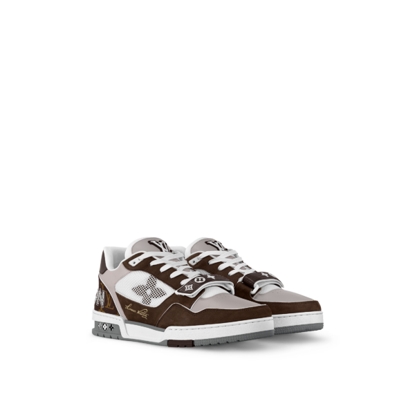 Giay Louis Vuitton LV Trainer 'Moka Brown' 1ACD7K