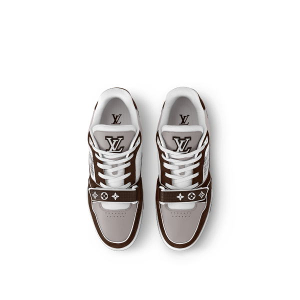 Giay Louis Vuitton LV Trainer 'Moka Brown' 1ACD7K