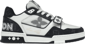 Giay Louis Vuitton LV Trainer 'Velcro Strap Black White' 1A9ZB0