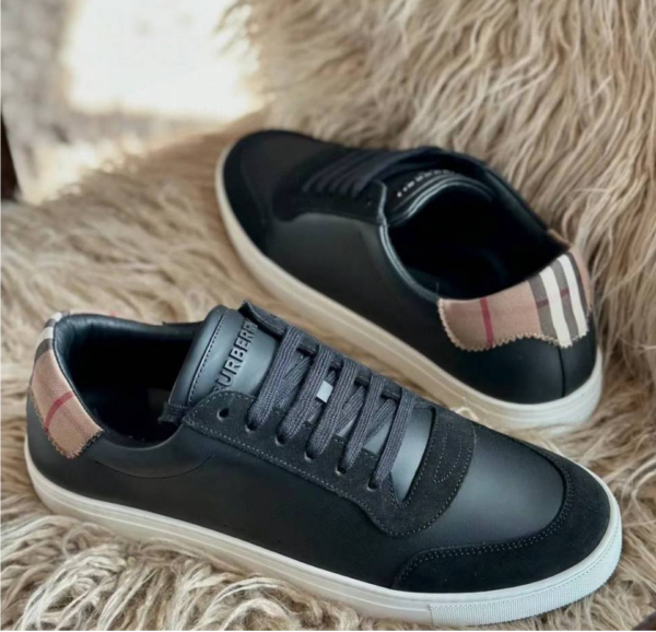 Giay Burberry Leather Suede Vintage 'Black' 80617521