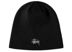 Mu Stussy Basic Cuff Beanie Logo 'Black' 1321085