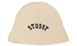Mu Stussy Bucket Hat Logo 'Bone' 1321201