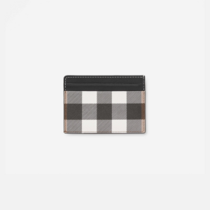 Vi Burberry Check Leather Card Case 'Brown' 80527951