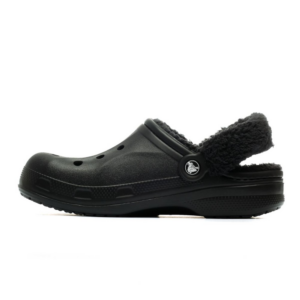 Dep Crocs Baya Lined Fuzz Strap Clog 'Black' 206633-060