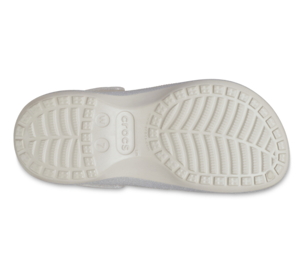 Dep Crocs Platform Glitter Lined Clog 'Silver' 210413-040