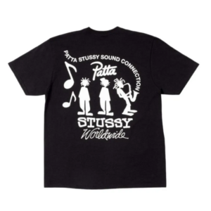 Ao Stussy x Patta Sound Connection Tee 'Black' 3903843