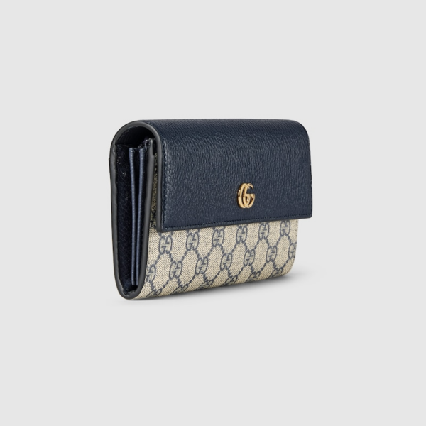 Vi Gucci GG Marmont Continental 'Beige Blue' 456116-17WAG-4041