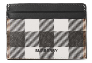 Vi Burberry Check Leather Card Case 'Brown' 80527951