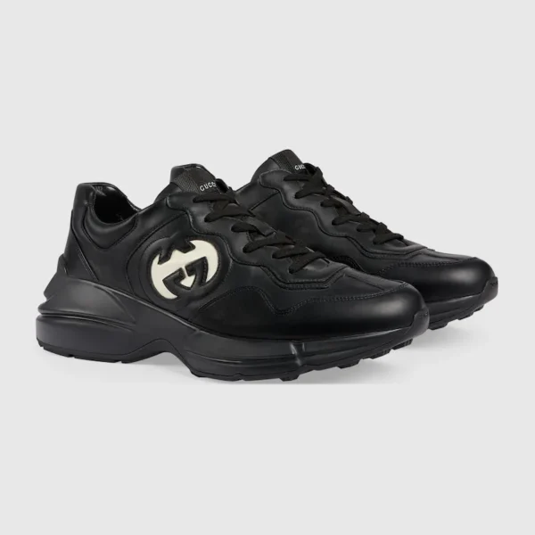 Giay Gucci Interlocking G Rhyton 'Black' 757857-UPG70-1057