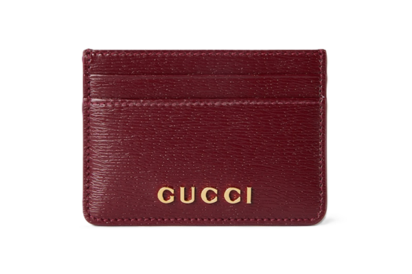 Vi Gucci Card Case With Script 'Rosso Ancora' 773428-0OP0T-6207