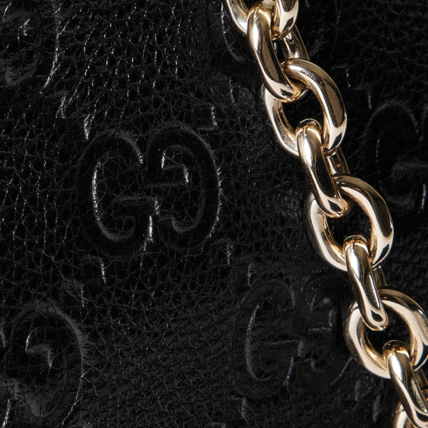 Tui Gucci Emblem Super Mini Bag 'Black' 815278-AAEEM-1000