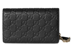 Tui Gucci GG Emblem Super Mini Shoulder 'Black' 818705-AAEEM-1000