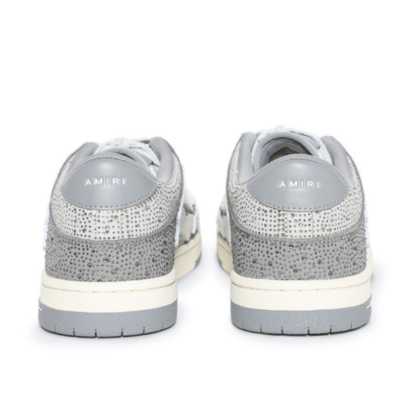 Giay Amiri Crystal Skel-top Low 'Grey' AMFOSR1059-030