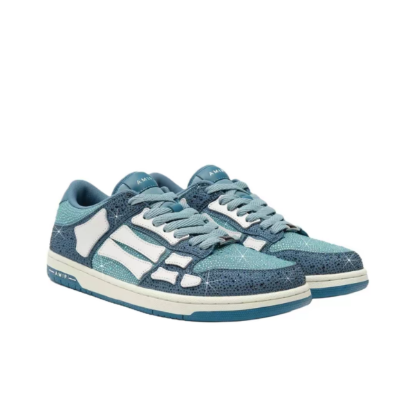 Giay Amiri Crystal Skel-top Low 'Blue' AMFOSR1059-420