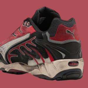 Giay Puma x A$AP Rocky Inhale 'Distressed Black Pop Red' 402453-01