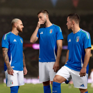 Ao Adidas Italy 2024 Home Authentic Jersey 'Blue' IN0658