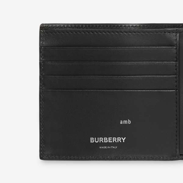 Vi Burberry Check Bifold Coin Wallet 'Navy' 80732841