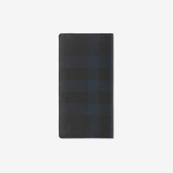Vi Burberry Check Continental Wallet 'Navy' 80732811