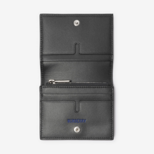 Vi Burberry Check Coin Card Case 'Shadow' 80984601