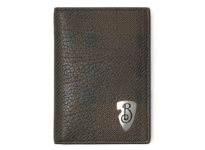 Vi Burberry B Shield Folding Card Case​ 'Slate' 81030271