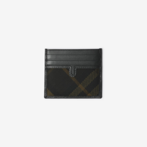 Vi Burberry Tall Check Card Case 'Shadow' 80998181