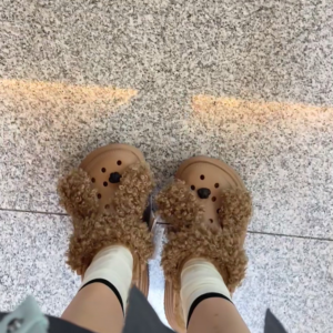 Dep Crocs Stomp Stuffed Animal Clog "Sepia" 210690-2EY