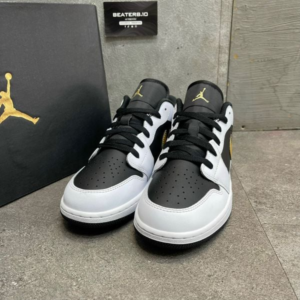 Giay Nike Air Jordan 1 Low GS 'Gold Swoosh' 553560-172