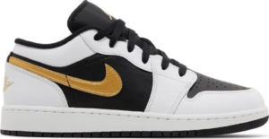 Giay Nike Air Jordan 1 Low GS 'Gold Swoosh' 553560-172