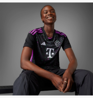 Ao Adidas FC Bayern 23/24 Away Jersey 'Black' IB1491