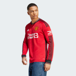 Ao Adidas Manchester United 23/24 Long Sleeve Home Jersey 'Red' IP1729