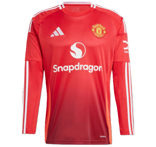 Ao Adidas Manchester United 24/25 Long Sleeve Home Jersey 'Red' IT1971