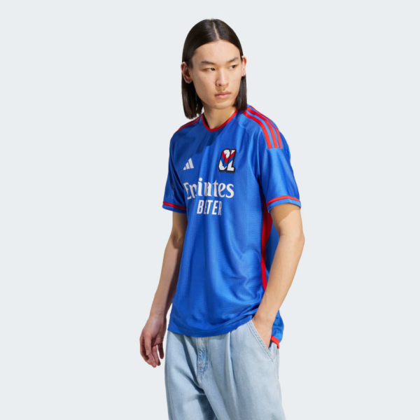 Ao Adidas Olympique Lyonnais 23/24 Away Jersey 'Blue' IB0907
