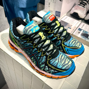 Giay Asics Gel Kayano 20 x Kenzo 'Cyan Zebra' 1201B032-400