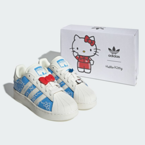 Giay Adidas Superstar XLG X Hello Kitty 'Blue Burst' IG4477