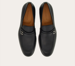 Giay Salvatore Ferragamo Moccasin 'Black' 022385-768125