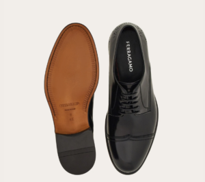 Giay Salvatore Ferragamo Derby Toe 'Black' 027975-773610